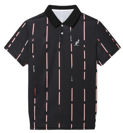 Мужское теннисное поло Australian Ace Polo Shirt With Stripes - nero