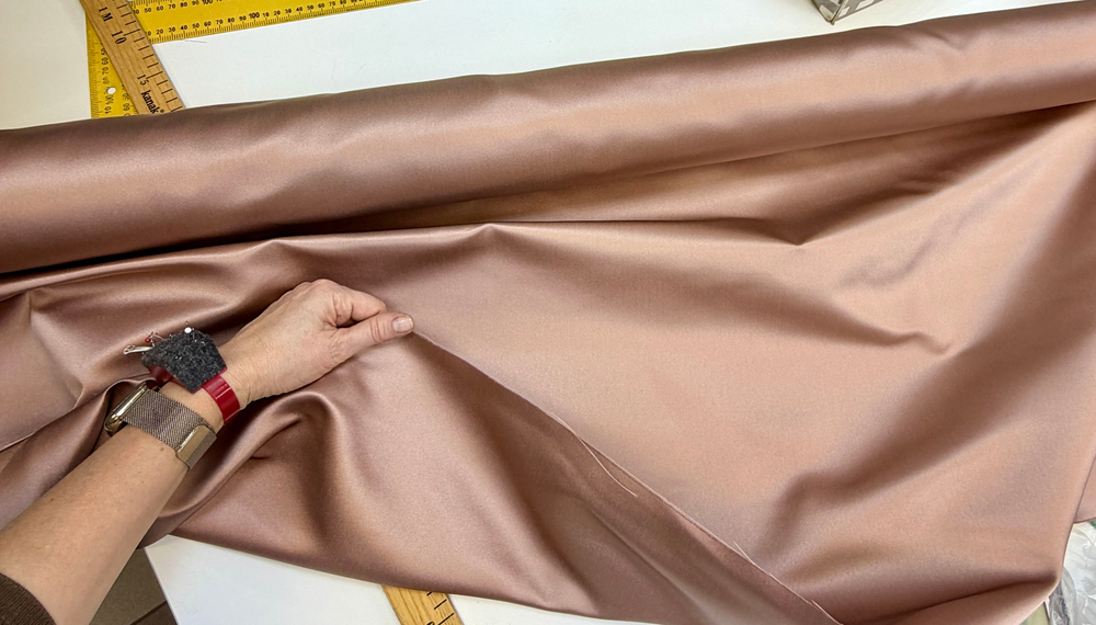 Ткань 100% натуральный шелк Mikado (архитектурный шелк) от Taroni 2м (Италия) ш-138 см