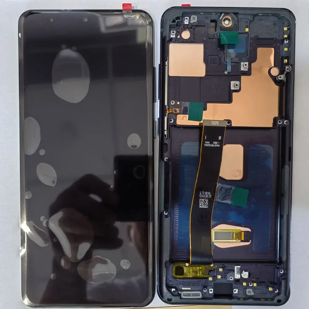 Дисплей для Samsung G988B (S20 Ultra) модуль Черный - (OLED) (Full Size)