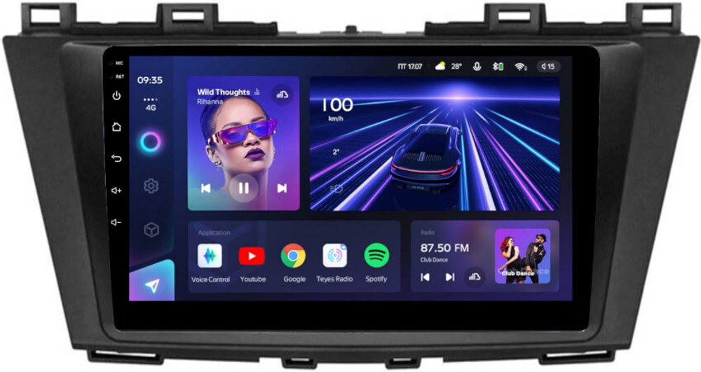 Магнитола для Mazda 5 2010-2015 - Teyes CC3L на Android 10, 8-ядер, CarPlay, 4G SIM-слот