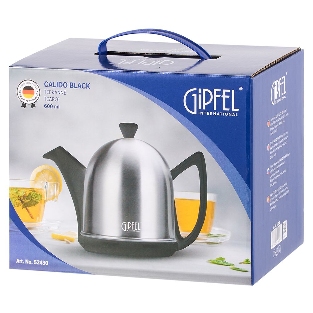 Заварочный чайник Gipfel Calido Black 52430 600 мл