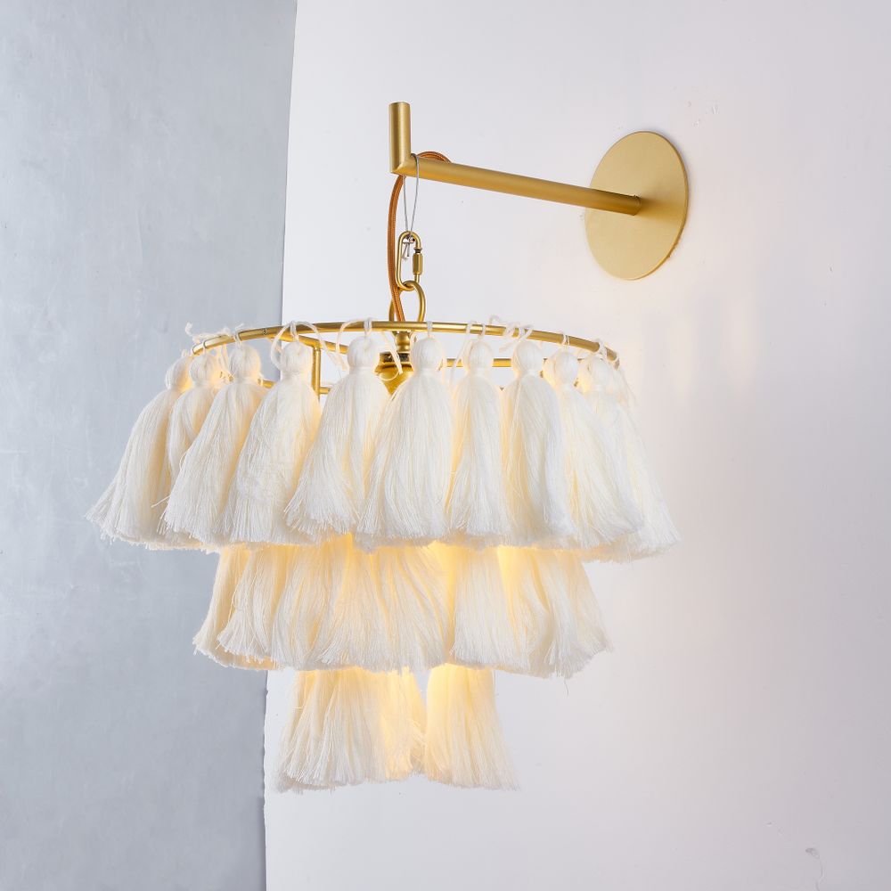 Настенный Светильник Tassel Wall Бежевый By Imperiumloft