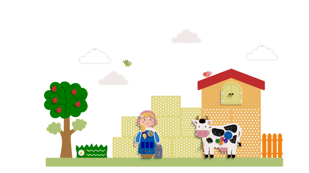 Декоративная панель "Молочная ферма "