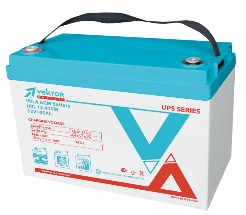 Аккумулятор VEKTOR ENERGY HRL 12-410W