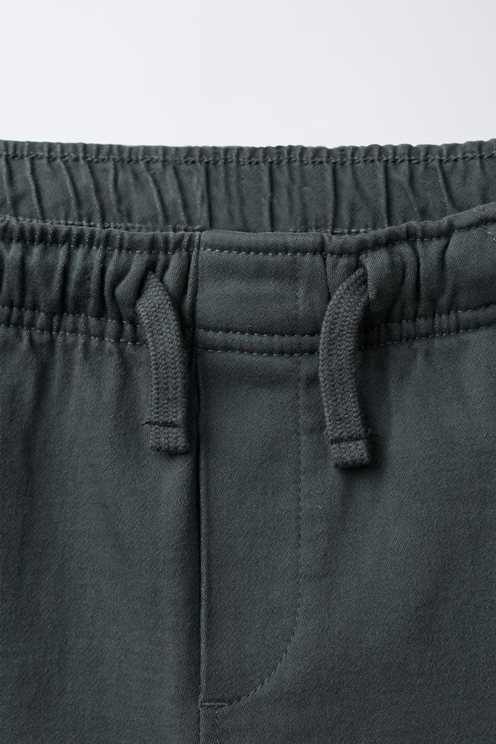 ZARA МЯГКИЕ БРЮКИ-КАРГО, СТАЛЬНОЙ СИНИЙ