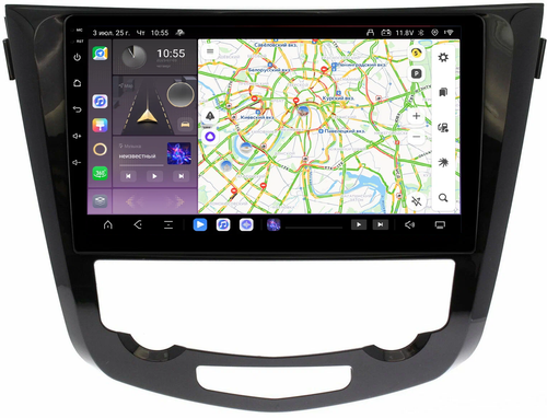 Магнитола для Nissan X-Trail T32, Qashqai J11 2014-2022 (поддержка автопарковки) - Kuberg QLed, Android 13, Быстрейшая, CarPlay, SIM-слот