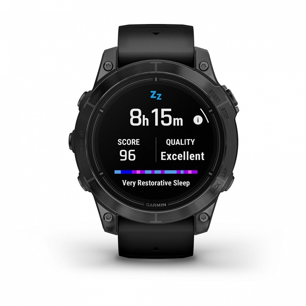 Умные часы Garmin Epix Pro (Gen 2) Standard Edition 47 мм, серый, черный ремешок