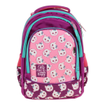 Ранец школьный Гармония 40*28*18см, анатом. спинкой, 1 отдел, 2 кармана, 2 боковых кармана "Котики"