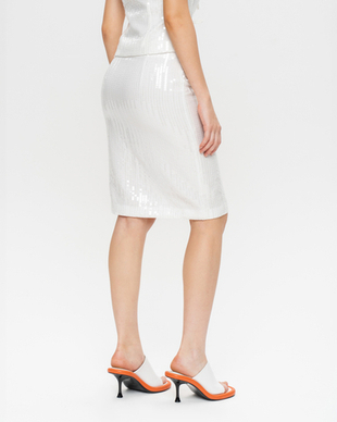 Юбка миди из пайеток