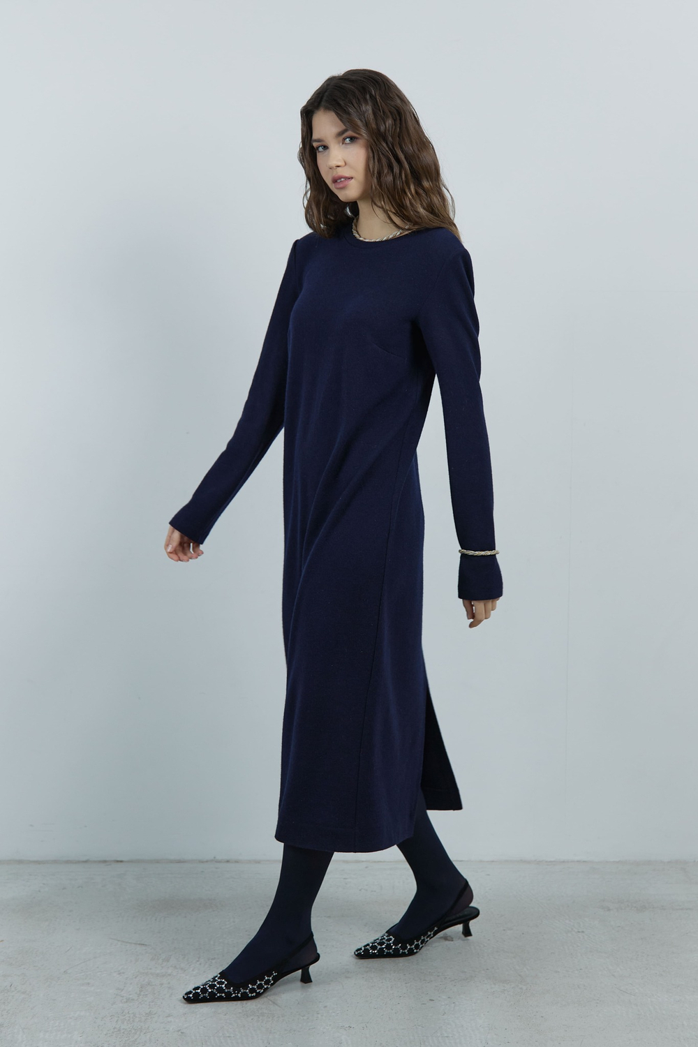 Платье небазовое из итальянской шерсти