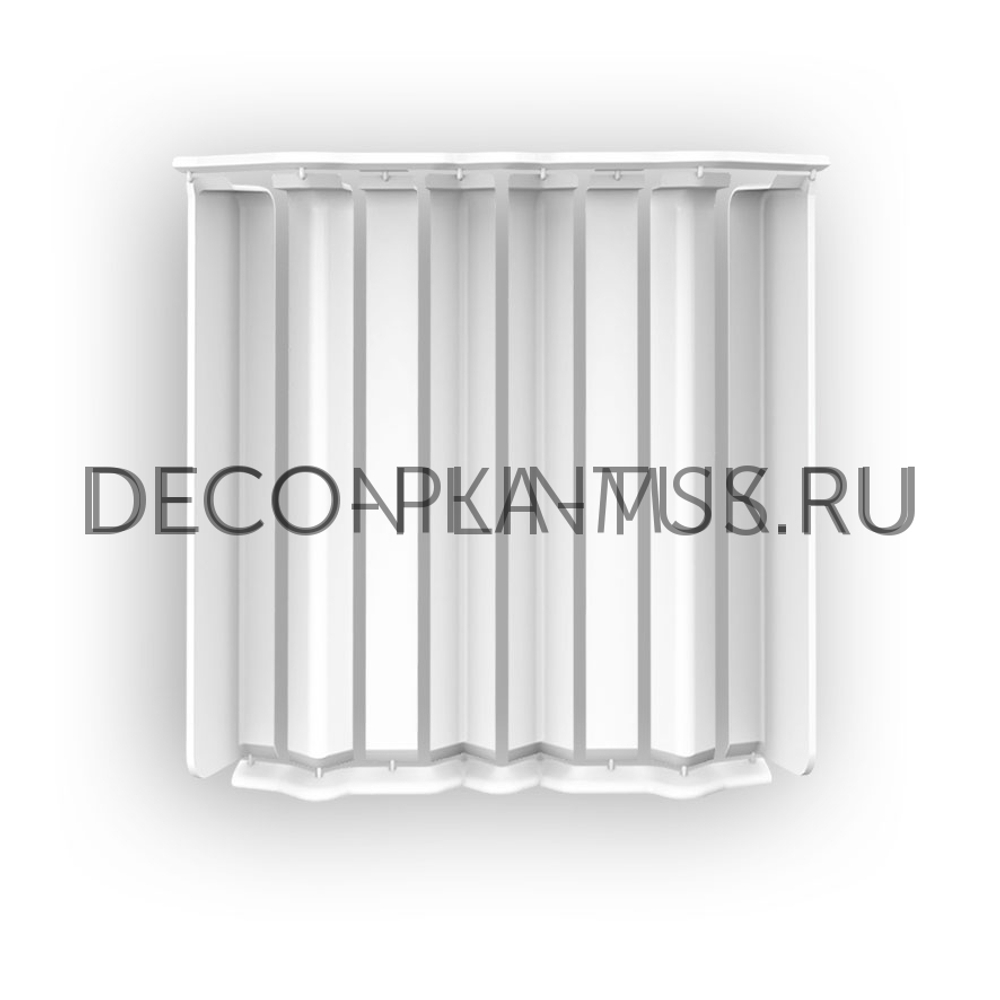 Накладки Дюра Прямоугольные 80мм - 001 Белый (в наборе 2 вн, 2нар, 2соед, 2загл)