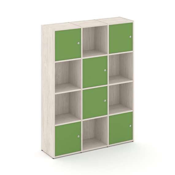 Locker plus Комплект №6 LK.K-006 Денвер Светлый/Зеленый 1188*350*1593