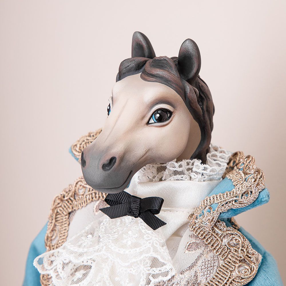 Кукла интерьерная коллекционная Конь Маверик