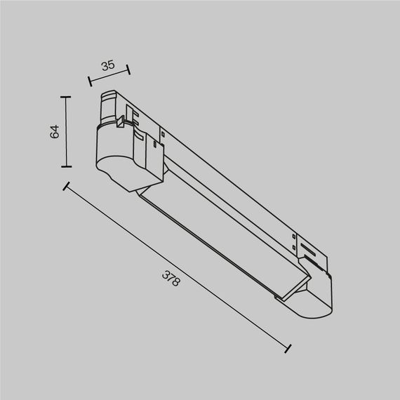 Трековый светодиодный светильник Maytoni Technical Basis TR196-3-10W4K-W
