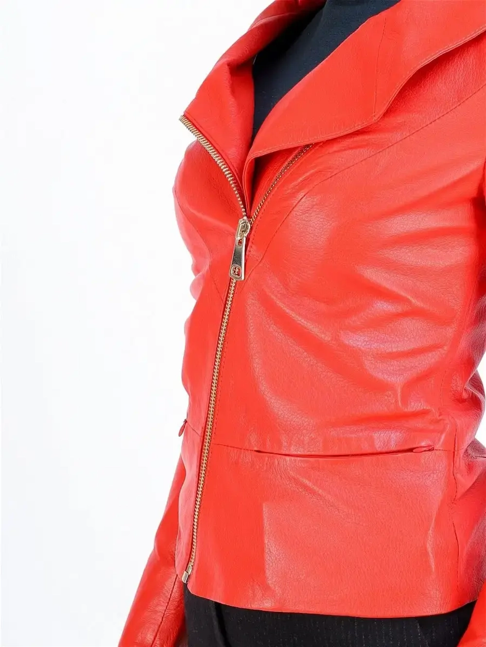 Косуха кожаная куртка женская Турция