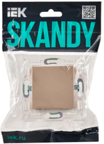 SKANDY Заглушка с суппортом SK-C01Sa песочный IEK
