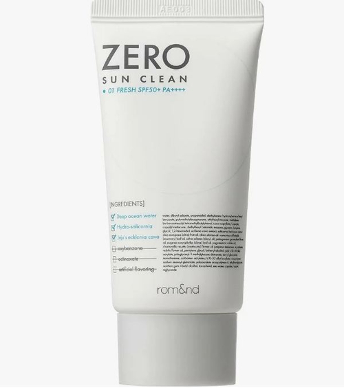 [Rom&nd] Zero Sun Clean 01.Fresh SPF50+PA++++ - Крем солнцезащитный лёгкий освежающий, 50 мл