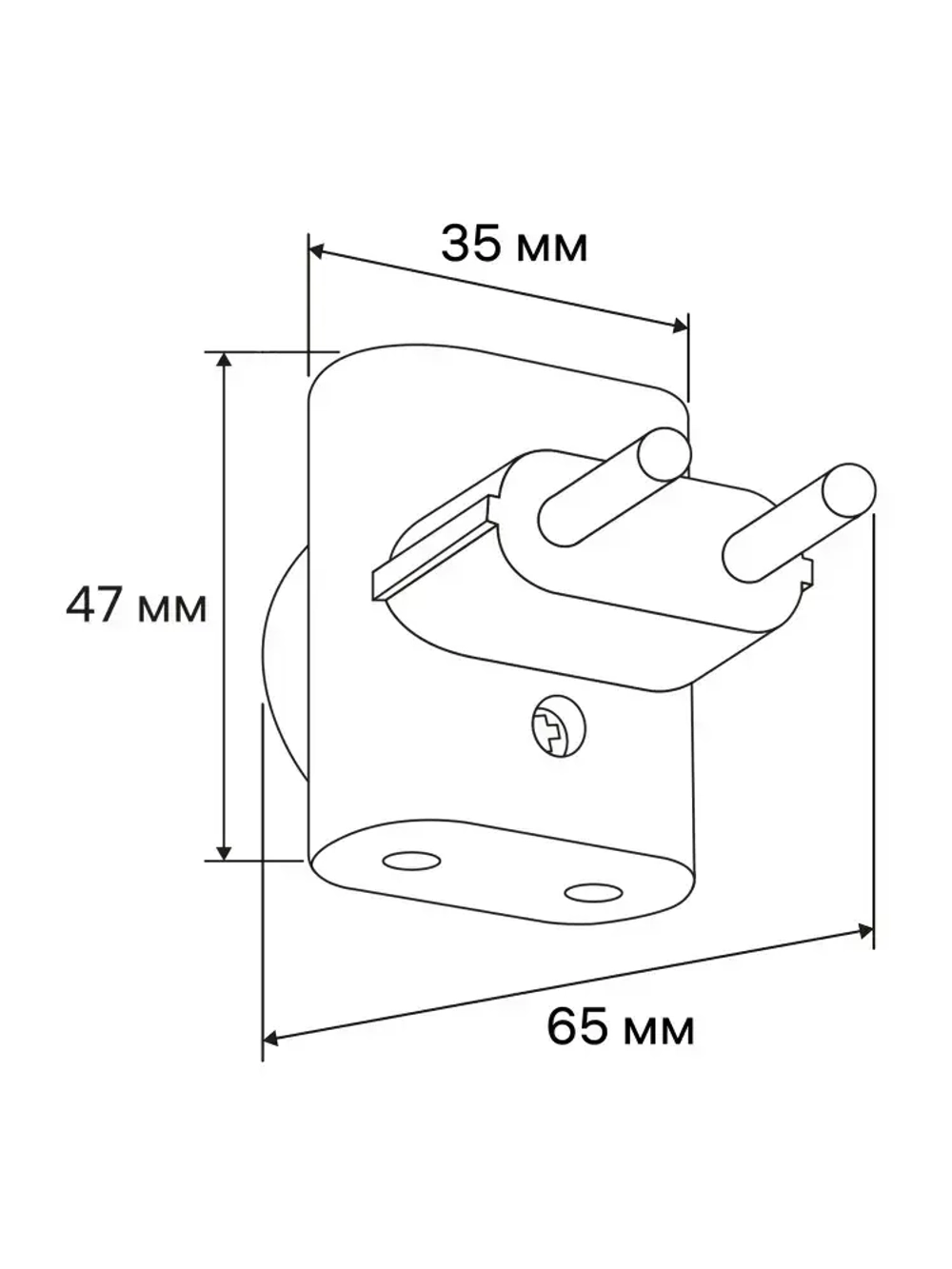 duwi Тройник для розетки компактный, белый 27401 8