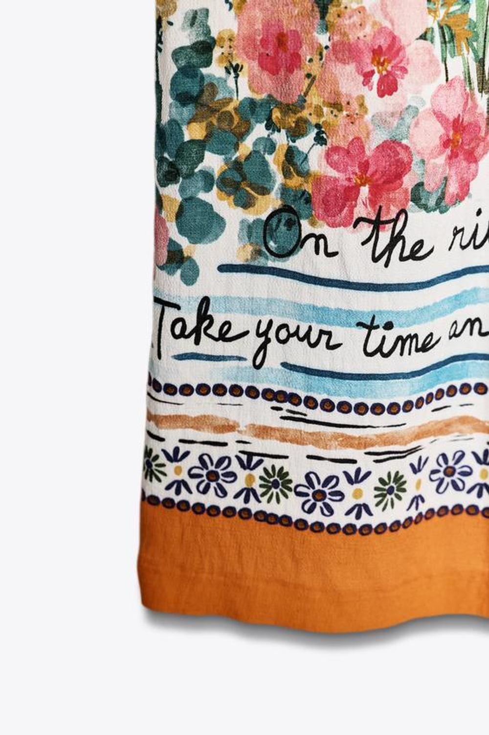 ZARA ЮБКА-НАКИДКА МИДИ С ПРИНТОМ, РАЗНОЦВЕТНЫЙ