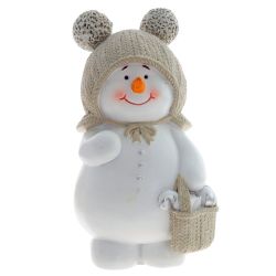 GAEM Фигурка декоративная "Снеговик", L11,5 W8,5 H19 см