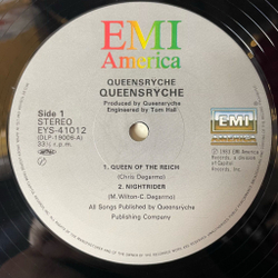 Винтажная виниловая пластинка LP Queensryche (Japan 1983) (Obi) Nightrider Mini Album