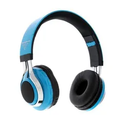 Наушники беспроводные LuazON RX-1 TM-021, накладные, BT 4.2, 250 мАч, LED, FM,microSD,синие