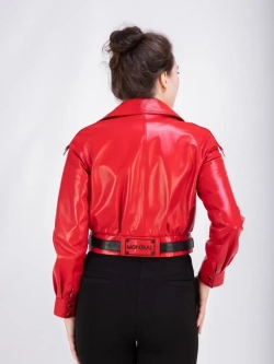 Косуха кожаная куртка женская Турция