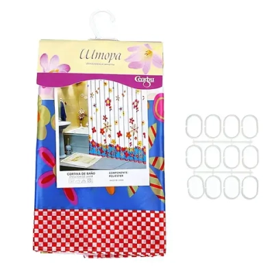 Штора для ванной 180х180"Селфи» полиэстер с утяжелителем 020C JH2-33 NEW