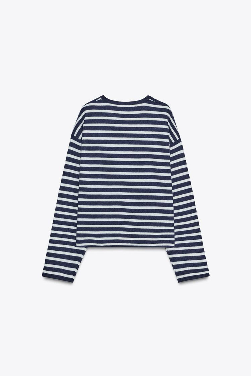 ZARA СВИТЕР В ПОЛОСКУ ИЗ 100% ШЕРСТИ, ПОЛОСКИ