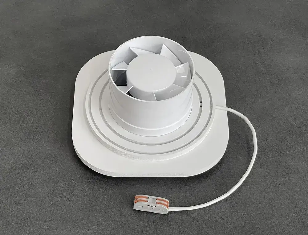 Решетка магнитная теневая вентиляционная с вентилятором D150