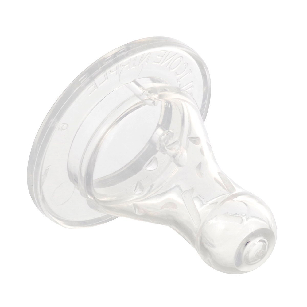 Соска силиконовая для бутылочки классической формы для густой пищи ПОМА 1 шт. с 6 месяцев