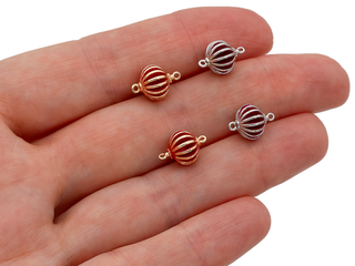 Коннектор рифленый "Фонарик" 11мм, эмаль