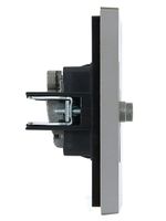 FORTE&PIANO Розетка двойная TV+SAT FP538 сталь IEK