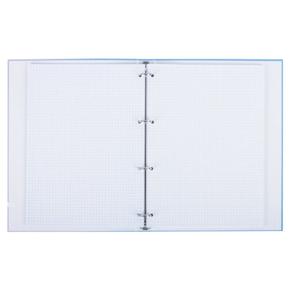 Тетрадь на кольцах БОЛЬШОГО ФОРМАТА (225х300 мм) А4, 100 л., обложка картон, клетка, глянцевая ламинация, BRAUBERG, "Градиент", 403272