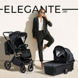 Детская коляска Sweet Baby Elegante 2 в 1 GL Black
