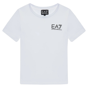 Футболка для мальчика теннисная EA7 Boys Jersey T-shirt - белый
