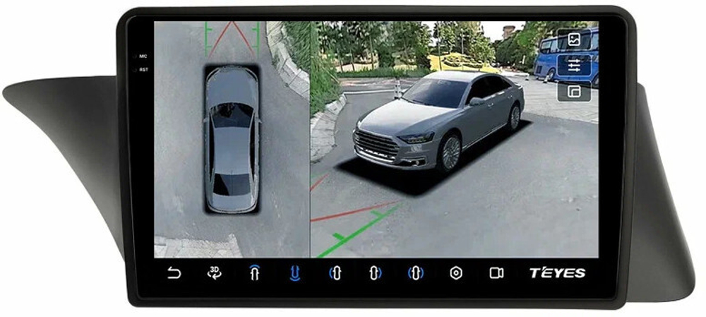 Магнитола Lexus ES200, ES250, ES350 2015-2018 (джойстик - шайба) - Teyes CC3-2K-360 на Android 10, 2K QLED, 6Гб+128Гб, CarPlay, 4G SIM-слот, 4 камеры в комплекте
