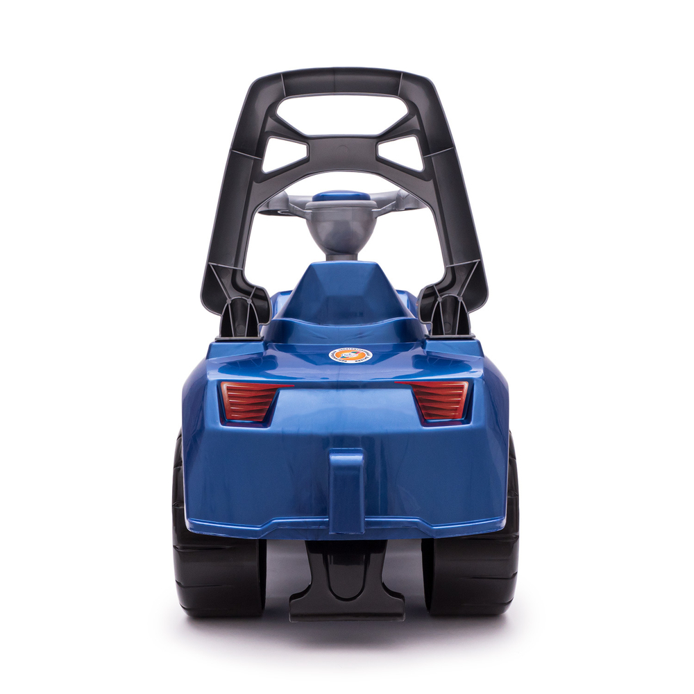 021в2/СЭР/Игрушка Машина-каталка Ламбо, муз.руль, синий, эл.питания в комплекте/118