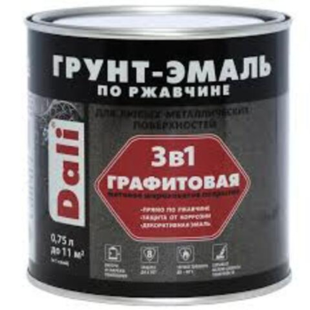 Грунт-эмаль по ржавчине 3в1 DALI графитовая Темная медь 0,75кг "Рогнеда"