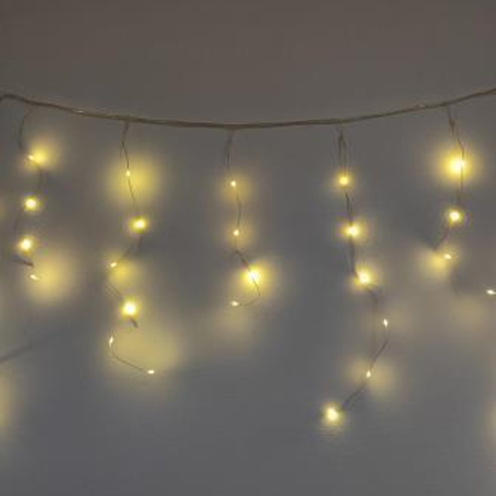 Гирлянда-штора желтая  100Led 4MX(40CM+60CM )    NP-1245