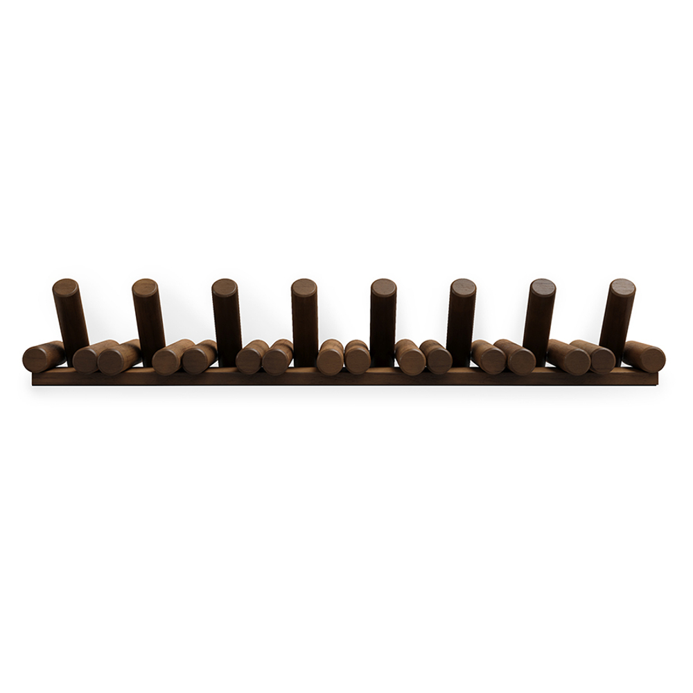 Вешалка настенная picket, 8 крючков, состаренный грецкий орех