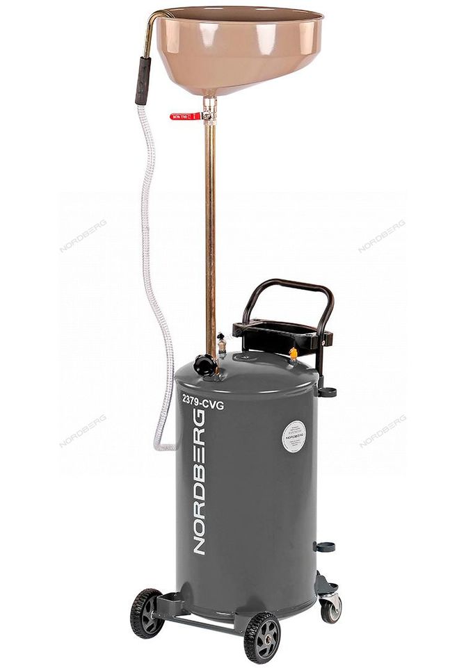 NORDBERG (2379-CVG) Установка для сбора масла пневматическая, 65 л, серая