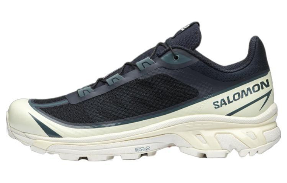 SALOMON Salomon X-6 FT comfortable wear-resistant breathable low-cut casual running shoes men's black and white