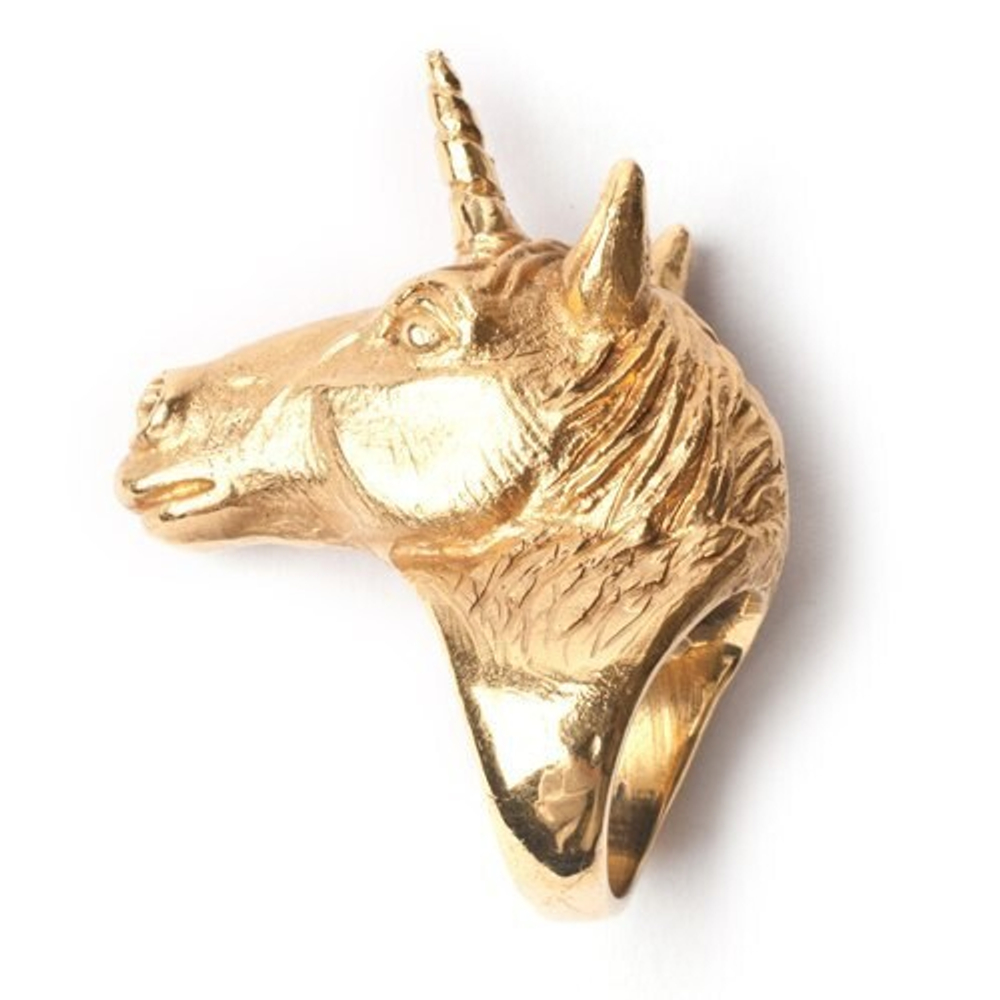 LEIVANKASH КОЛЬЦО UNICORN GOLD