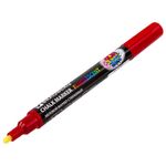 Маркер меловой "POP-ART" КРАСНЫЙ, 3,5 мм, сухостираемый, для гладких поверхностей, BRAUBERG, 151521