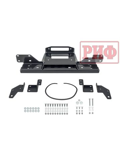 Площадка РИФ под лебёдку в штатный бампер Toyota Hilux 2020+ Black Onyx
