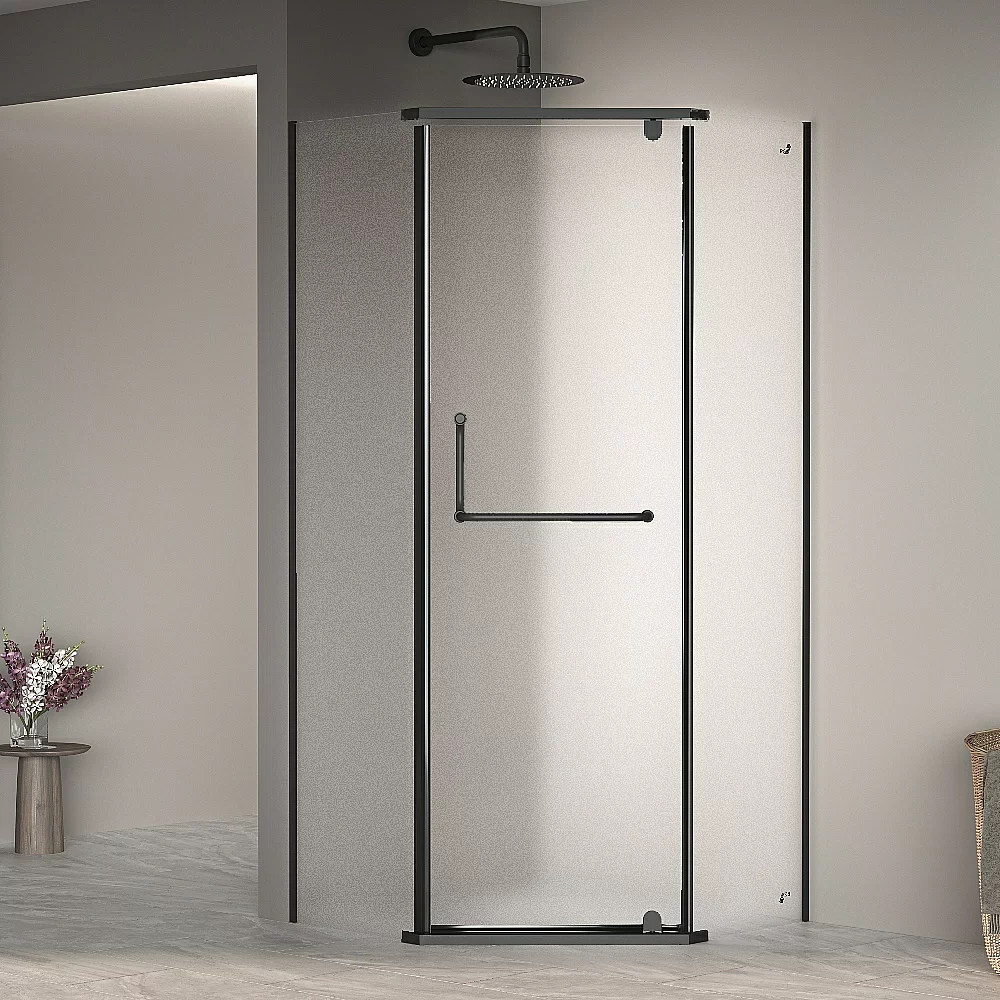 Душевой уголок RGW Passage PA-081 B 90x90 35088199-24 стекло матовое/профиль черный