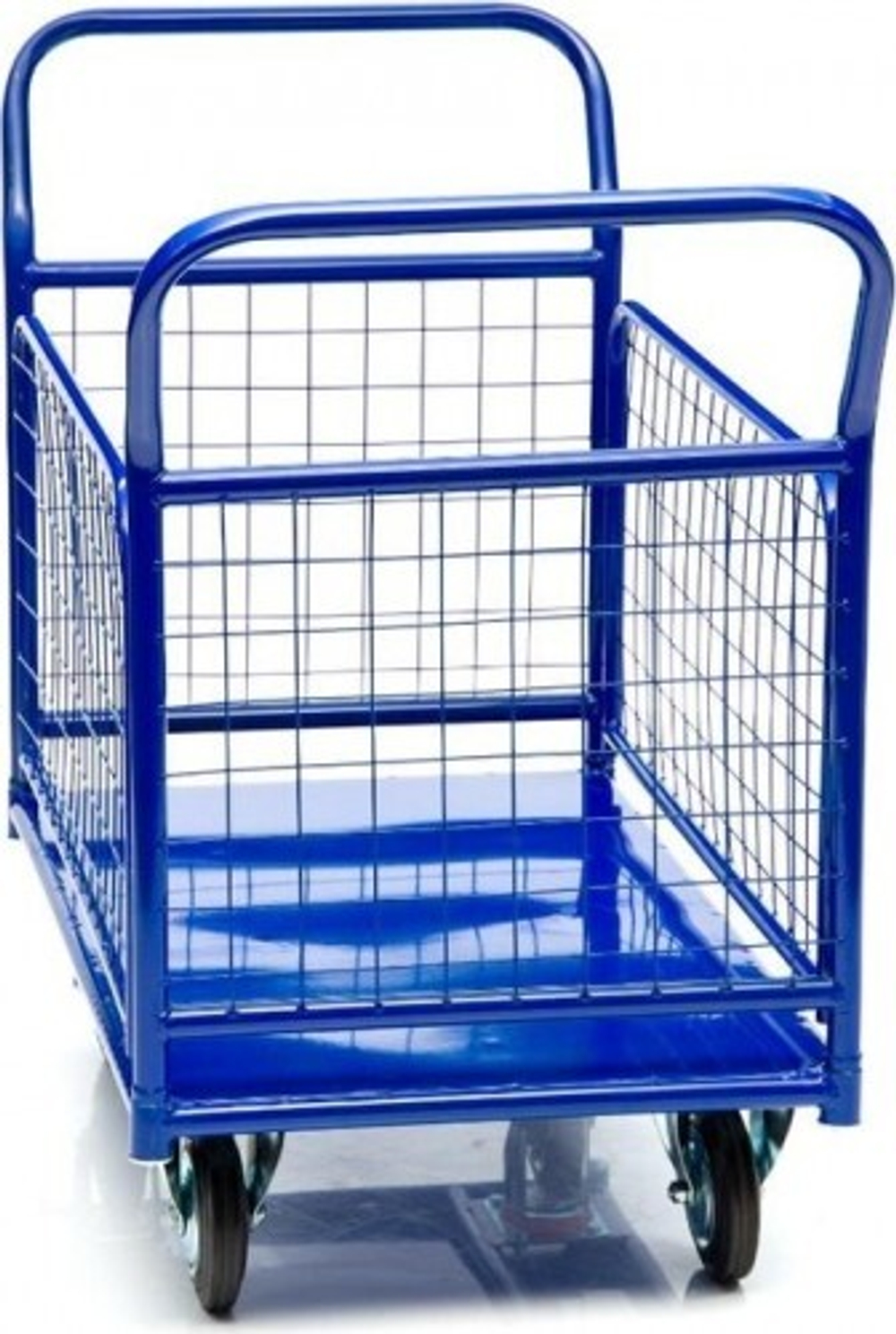 Тележка платформенная СТЕЛЛА-ТЕХНИК КПО-300 с бортами, 600х1000мм КПО-300-С-200-И