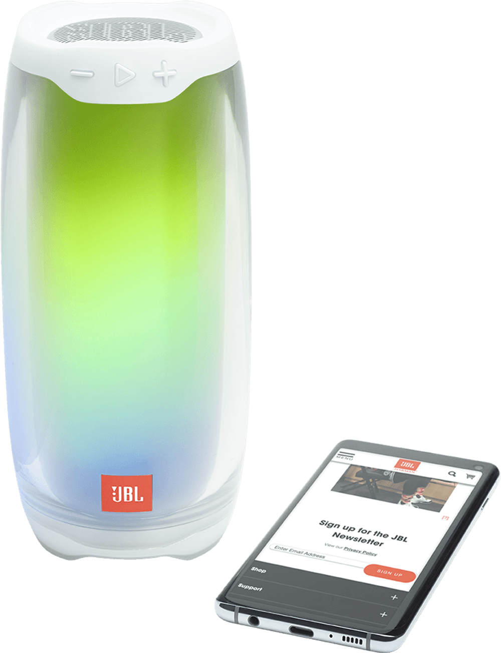 Портативная колонка JBL Pulse 4 White - 4