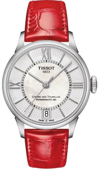 Женские часы Tissot T099.207.16.118.00 Chemin des Tourelles Powermatic 80 Lady